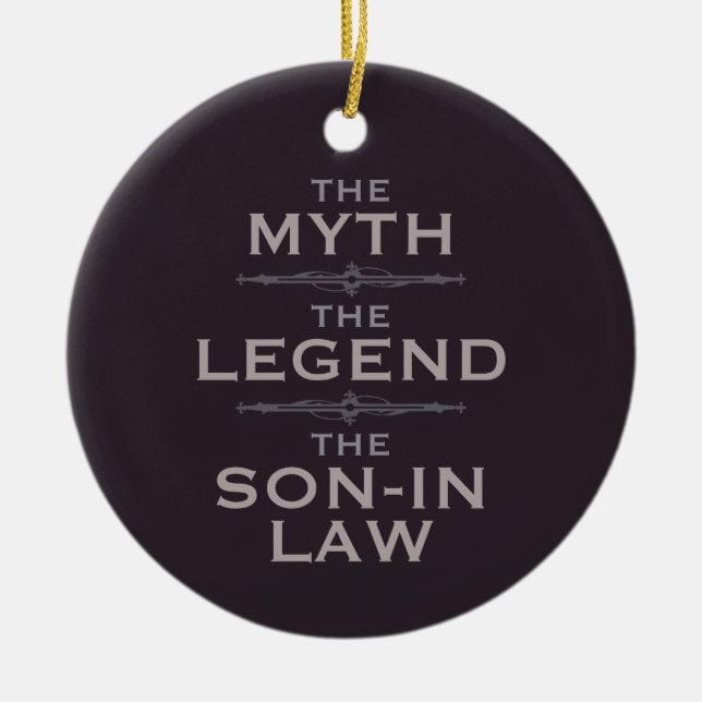 Myth Legend Son-in-Law Julgransprydnad Keramik (Framsidan)