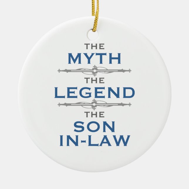 Myth Legend Son-in-Law Julgransprydnad Keramik (Framsidan)