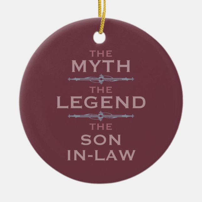 Myth Legend Son-in-Law Julgransprydnad Keramik (Framsidan)