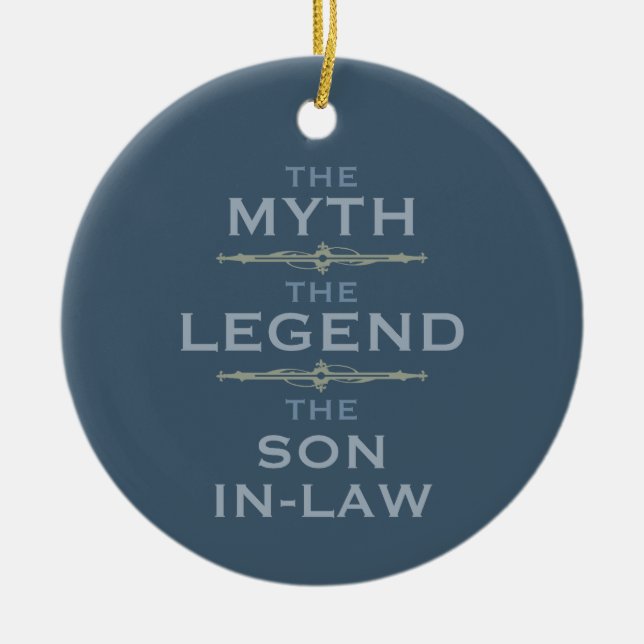 Myth Legend Son-in-Law Julgransprydnad Keramik (Framsidan)