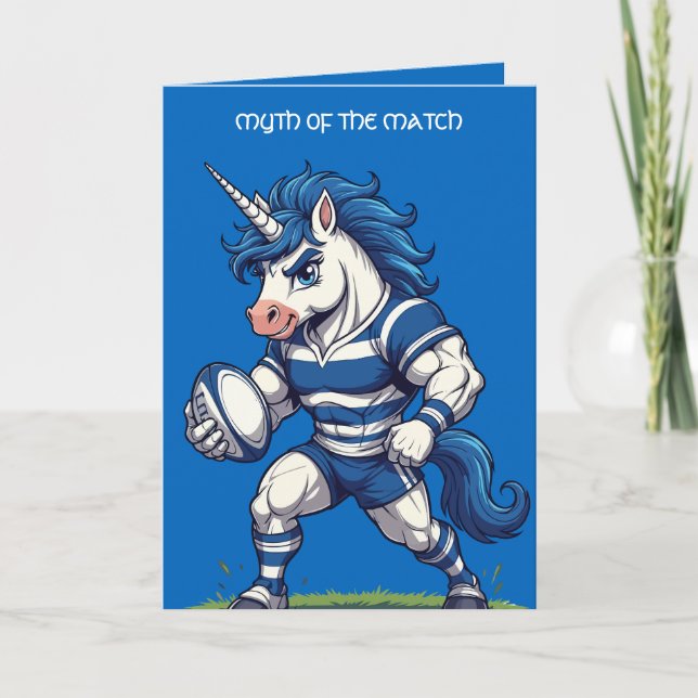 Myth of the Match Scottish Rugby Unicorn Kort (Framsida)