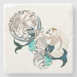 Myth of the Seas New Age Folk Art Underlägg Sten