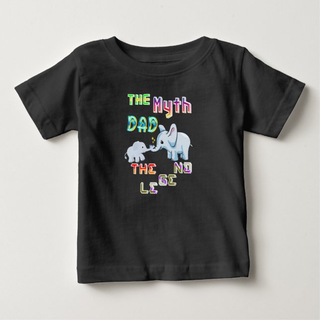 Myth Pappa the Legend T Shirt (Framsida)