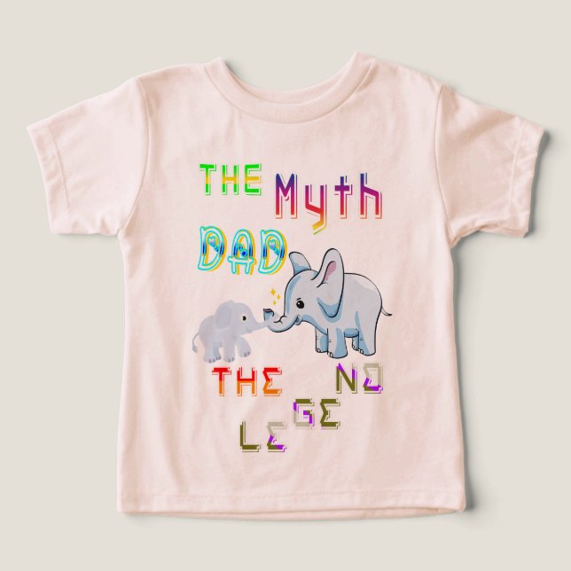 Myth Pappa the Legend T Shirt (Design Framsida)