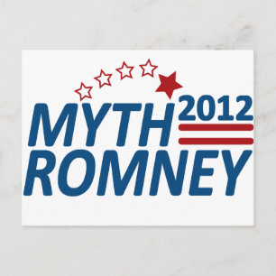 Myth Romney Anti Mitt 2012 Vykort