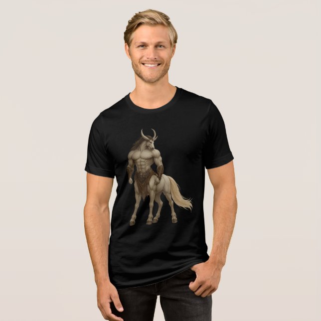 Mythic Centaur Warrior Fantasy Art T Shirt (Framsida Full)
