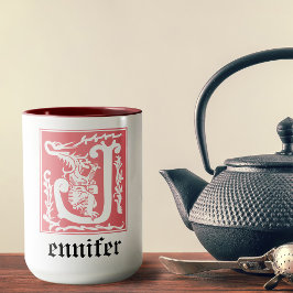 Mythic Creatures Decorative Capital J Mugg