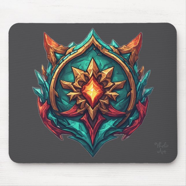 Mythic Dragon Crest Gamer Emblem Musmatta (Framsidan)