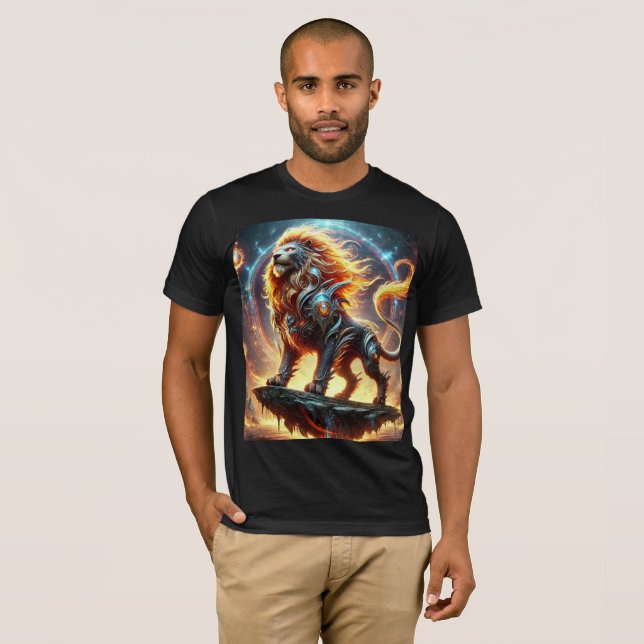 Mythic Dragon Lejon T-Shirt Design. (Hel framsida)