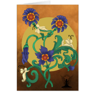 Mythic felik konstblommigtmagi hälsningskort