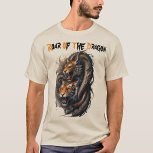 Mythic Fusion: Kraft från tiger-Dragon T Shirt