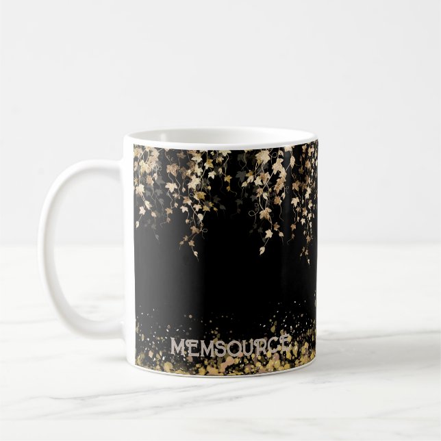 Mythic Golden Grape Garden Personal Namn Tea Kaffemugg (Vänster)