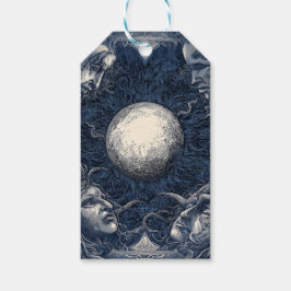 Mythic Måne avrundat till fyra Ansikte Presentetikett