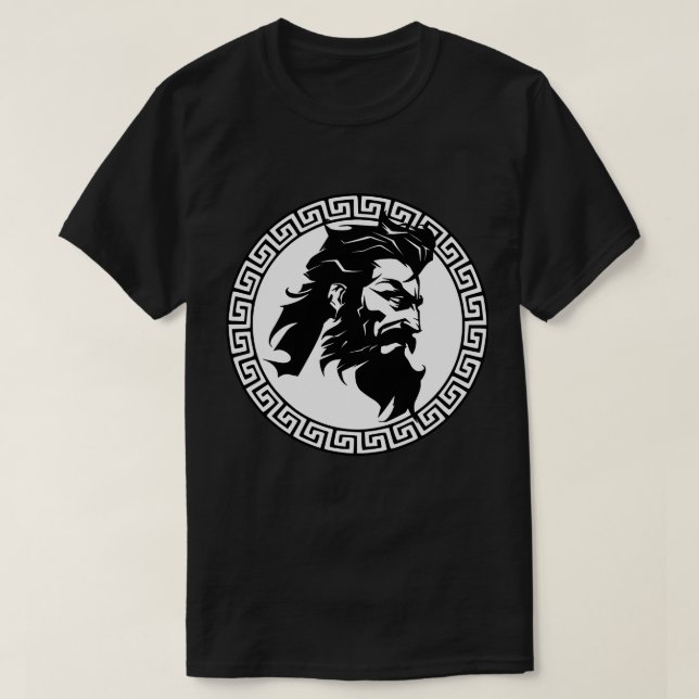 Mythic Spartan King T Shirt (Design framsida)