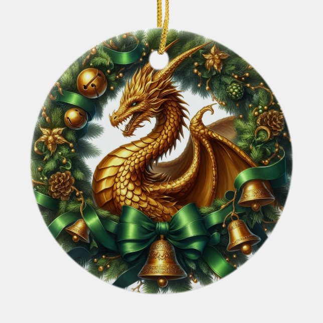 Mythic Wreathkeepers of Winter Julgransprydnad Keramik (Framsidan)