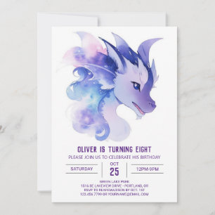 Mythical Äventyr Oveiled: Dragon Birthday Inbjudningar