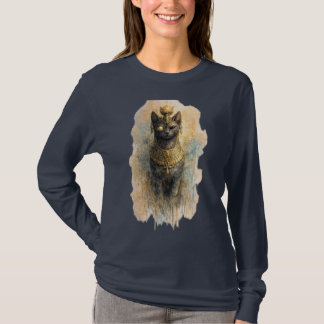 Mythical Cat Ancient Fantasy Feline Art  T Shirt