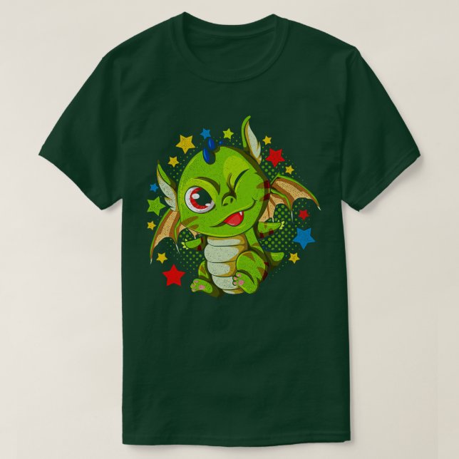 Mythical Creatasy Älskare Fantasy Animal Cute Drag T Shirt (Design framsida)