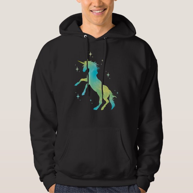 Mythical CreatUnicorn Magic Animal Unicorn Hoodie (Framsida)