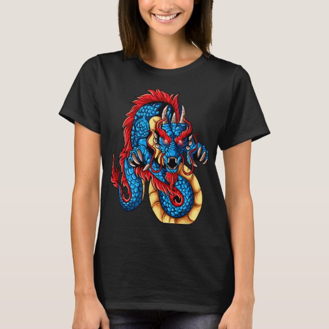 Mythical Creatures China New Year Chinese New Year T Shirt (Framsida)