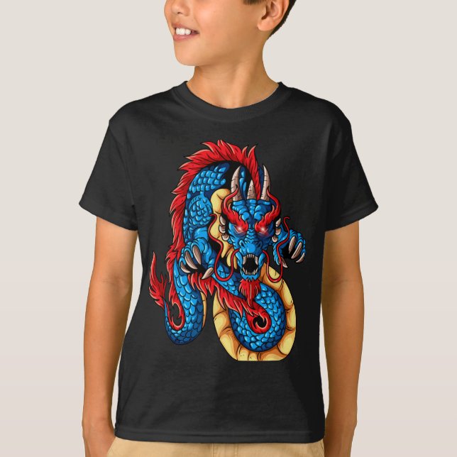 Mythical Creatures China New Year Chinese New Year T Shirt (Framsida)