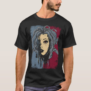 Mythical Creatusa Medusa Grekiska mythology Gorgon T Shirt