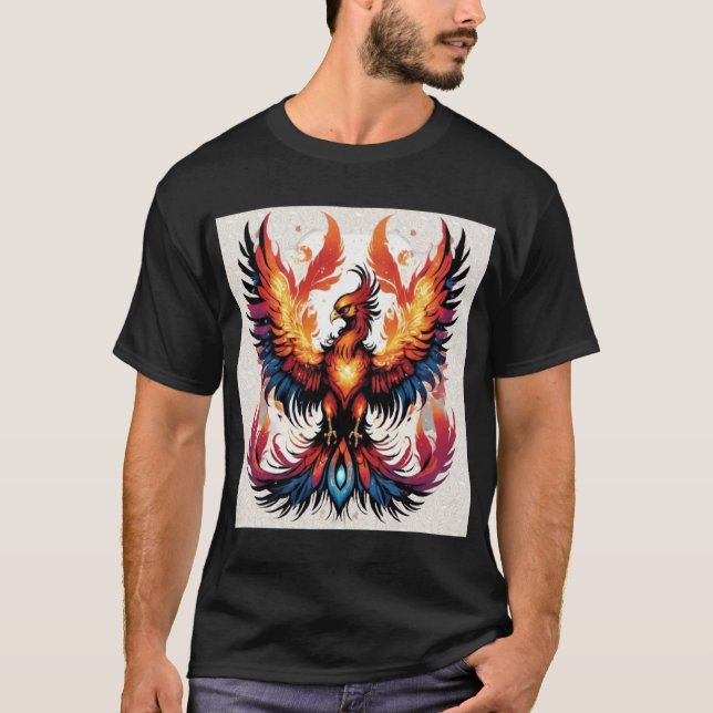 Mythical Diamond Phoenix T Shirt (Framsida)