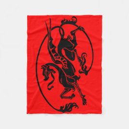 Mythical Dragon, år för drakdesign Fleecefilt