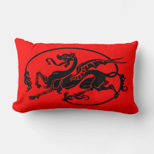 Mythical Dragon, år för drakdesign Lumbarkudde