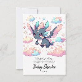 Mythical Dragon Baby Shower Tack Kort