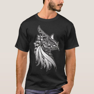 Mythical Dragon Mandala - Fantasy Horned Head T Shirt