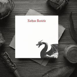 Mythical Dragon Personlig Post-it Block