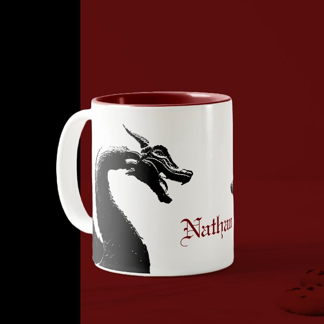 Mythical Dragon Personlig Två-Tonad Mugg (Skapare uppladdad)