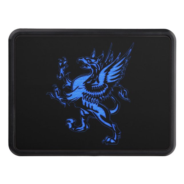 Mythical Fantasy Blue Griffin Dragkroksskydd (Framsidan)