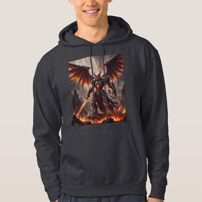 Mythical Fiery Demon Hoodie (Framsida)