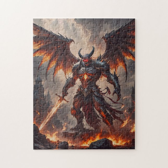 Mythical Fiery Demon Pussel (Vertikal)