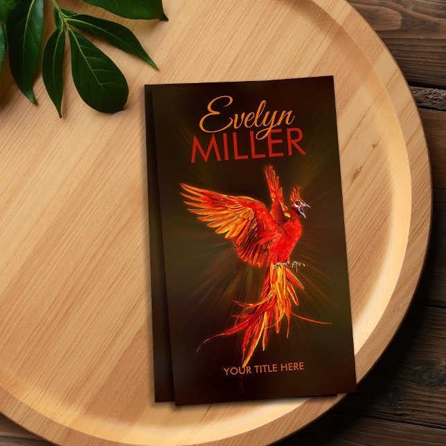 Mythical Fire Stigning Phoenix Bird Visitkort (Skapare uppladdad)