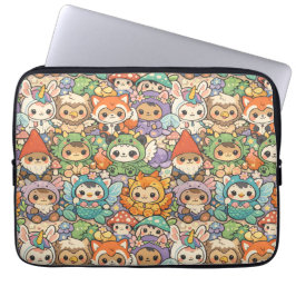 Mythical Friends-parad | Söt Pastell Magi Laptop Fodral