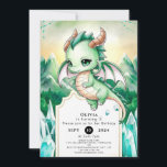 Mythical Kids Dragon Birthday Inbjudningar<br><div class="desc">Sparka av festligheterna med vår "Mythical Kids Dragon Birthday-inbjudan". Dessa inbjudningar visar en stor och färglös drake som drunknar i ett mystiskt landskap fyllt av slott, berg och magiska skogar. Utformningen är dynamisk och engagerande och bjuder in gästerna att gå med in på ett spännande äventyr. Varje inbjudan är anpassade,...</div>