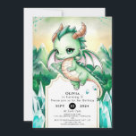 Mythical Kids Dragon Birthday Inbjudningar<br><div class="desc">Sparka av festligheterna med vår "Mythical Kids Dragon Birthday-inbjudan". Dessa inbjudningar visar en stor och färglös drake som drunknar i ett mystiskt landskap fyllt av slott, berg och magiska skogar. Utformningen är dynamisk och engagerande och bjuder in gästerna att gå med in på ett spännande äventyr. Varje inbjudan är anpassade,...</div>