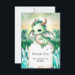 Mythical Kids Dragon Birthday Tack Kort<br><div class="desc">Avsluta ditt magiska firande på ett hjärtligt meddelande med vårt "Mythical Kids Dragon Birthday Tack you Card". Dessa kort för vidare det färgstarka drakartemat från era dekorationer i party, vilket ger ett perfekt för att uttrycka tacksamhet till era gäster. Varje kort ger utrymme för ett meddelande om personlig som gör...</div>