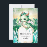 Mythical Kids Dragon Birthday Tack Kort<br><div class="desc">Avsluta ditt magiska firande på ett hjärtligt meddelande med vårt "Mythical Kids Dragon Birthday Tack you Card". Dessa kort för vidare det färgstarka drakartemat från era dekorationer i party, vilket ger ett perfekt för att uttrycka tacksamhet till era gäster. Varje kort ger utrymme för ett meddelande om personlig som gör...</div>