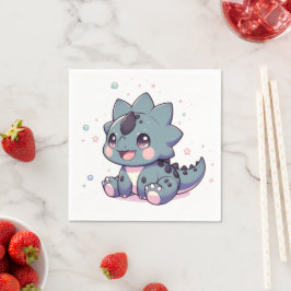 Mythical Little Dinosaur Baby Shower Pappersservett