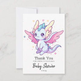 Mythical Modern Dragon Baby Shower Tack Kort