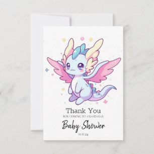Mythical Modern Dragon Baby Shower Tack Kort