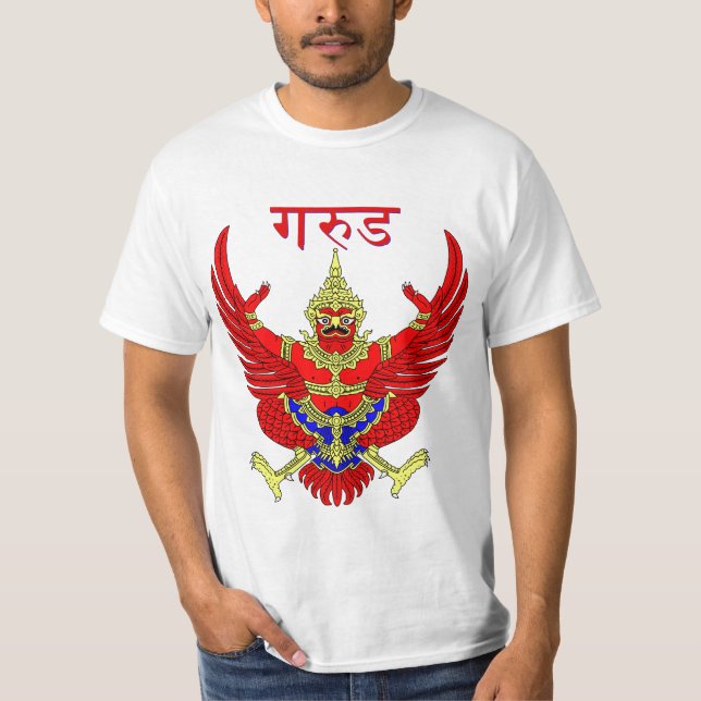 Mythical Thai Figur Phoenix Garuda T-shirt (Framsida)