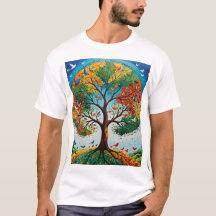 Mythical Träd of Seasons - Gond Art