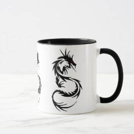 Mythical Tribal Dragon, år för Dragon Design Mugg
