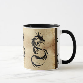 Mythical Tribal Dragon, år för Dragon Design Mugg