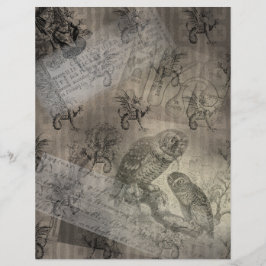 Mythical Uggla Halloween Ephemera Papper sida nr 1